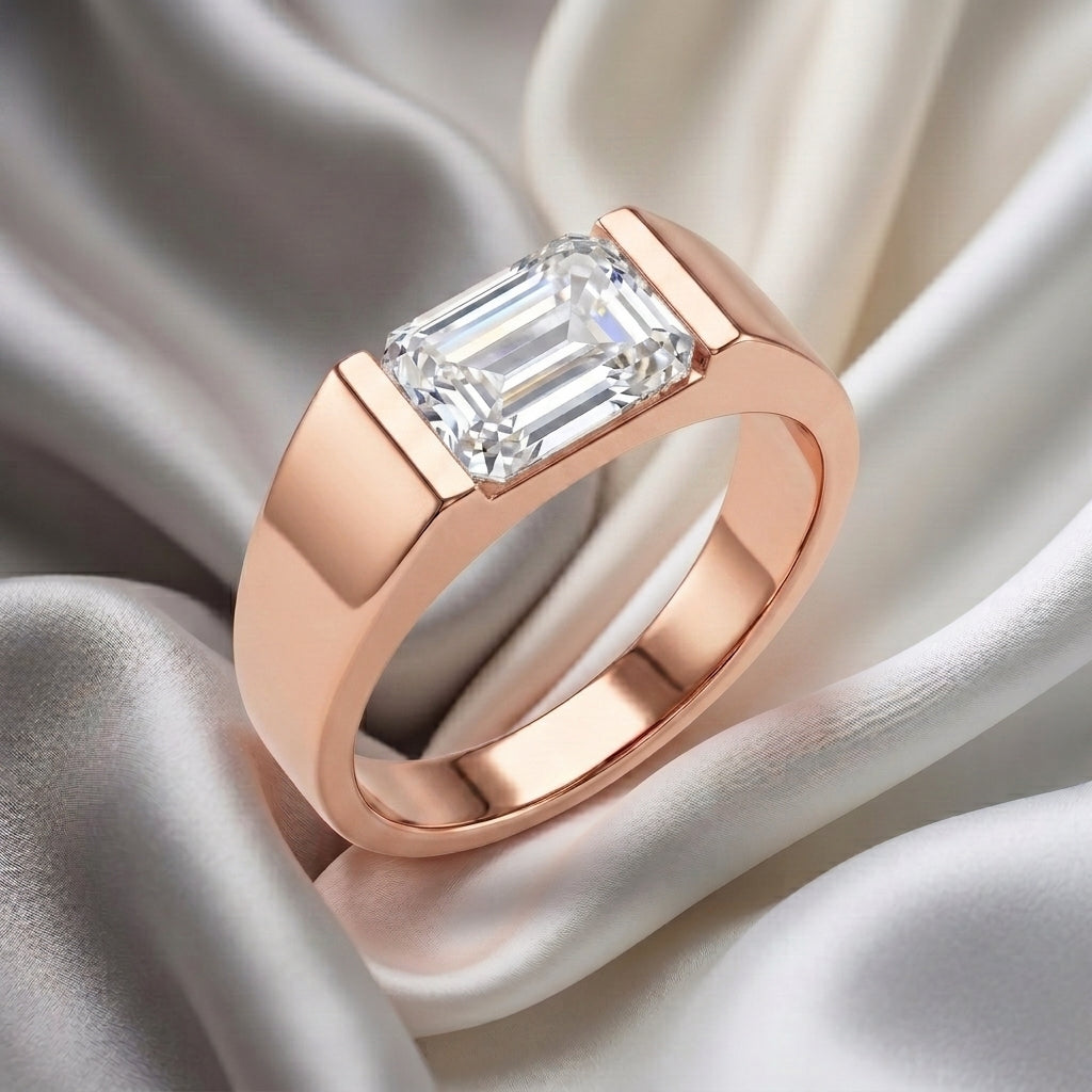 Natural White Topaz Prestige Ring in 925 Sterling Silver