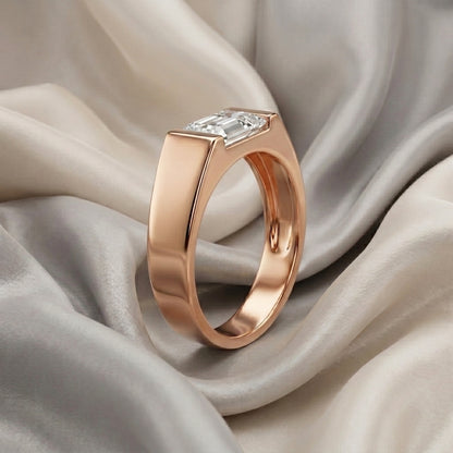 Natural White Topaz Prestige Ring in 925 Sterling Silver