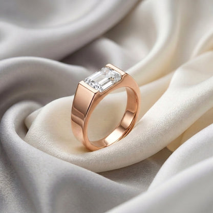 Natural White Topaz Prestige Ring in 925 Sterling Silver