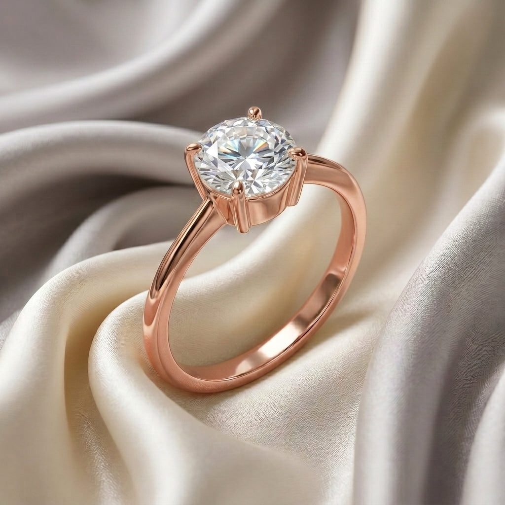 Natural White Topaz The Ever Ring in 925 Sterling Silver