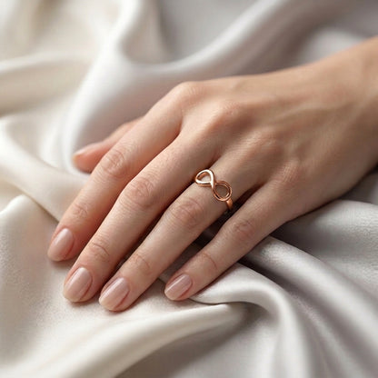 The Infinity Ring in 925 Sterling Silver