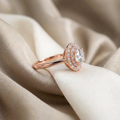 Natural White Topaz The Dazzle Ring in 925 Sterling Silver