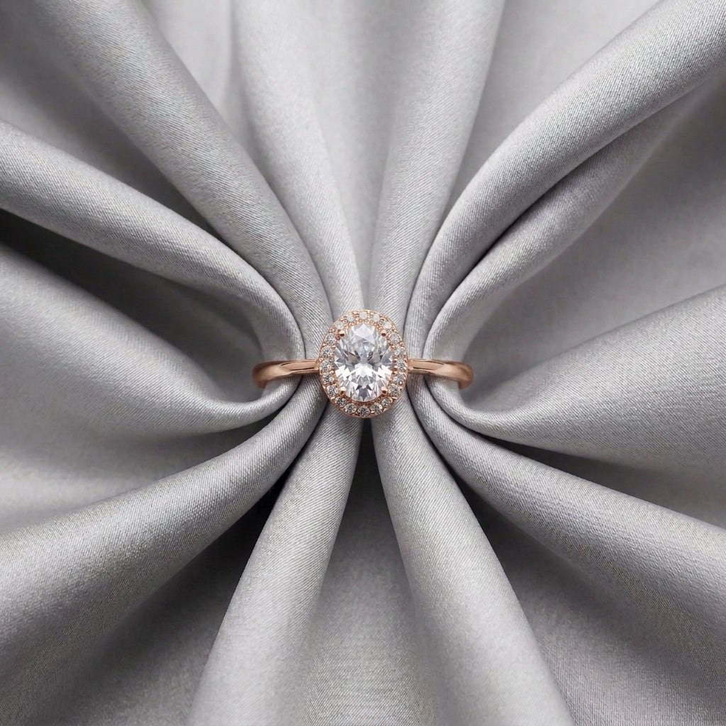 Natural White Topaz Venus Ring in 925 Sterling Silver