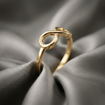 The Infinity Ring in 925 Sterling Silver
