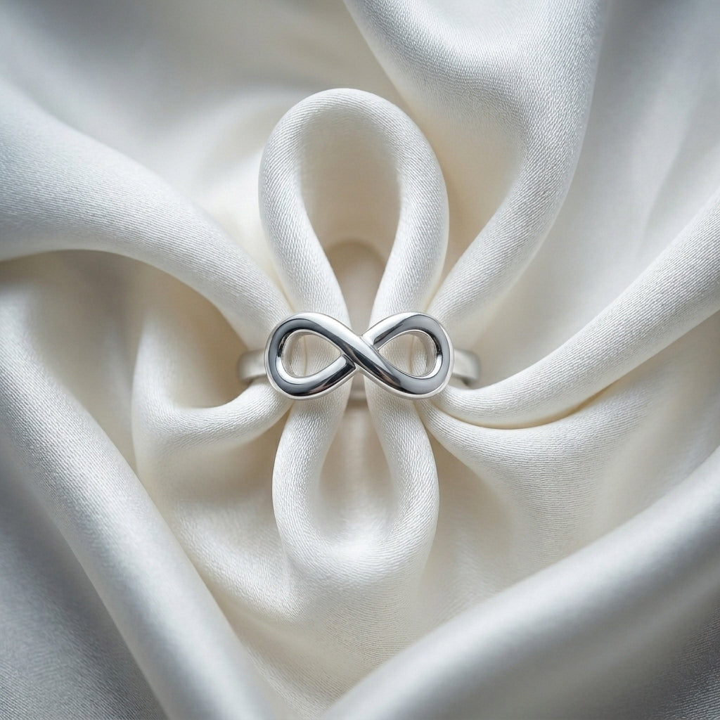 The Infinity Ring in 925 Sterling Silver