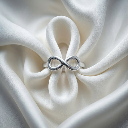 The Infinity Ring in 925 Sterling Silver