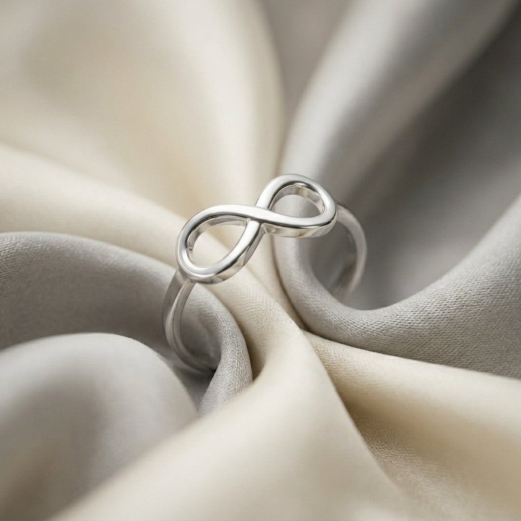 The Infinity Ring in 925 Sterling Silver