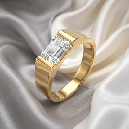 Natural White Topaz Prestige Ring in 925 Sterling Silver