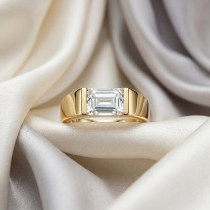 Natural White Topaz Prestige Ring in 925 Sterling Silver