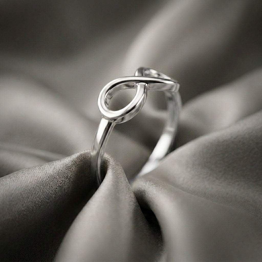 The Infinity Ring in 925 Sterling Silver