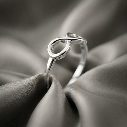 The Infinity Ring in 925 Sterling Silver