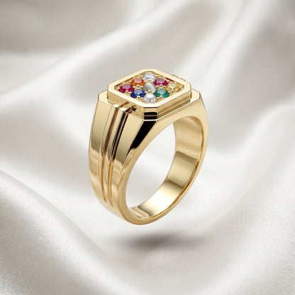 Nawarathna Ring in 925 Sterling Silver