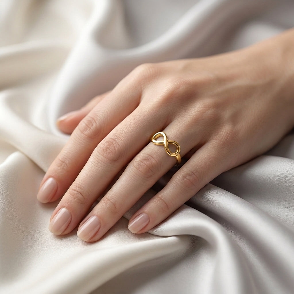 The Infinity Ring in 925 Sterling Silver